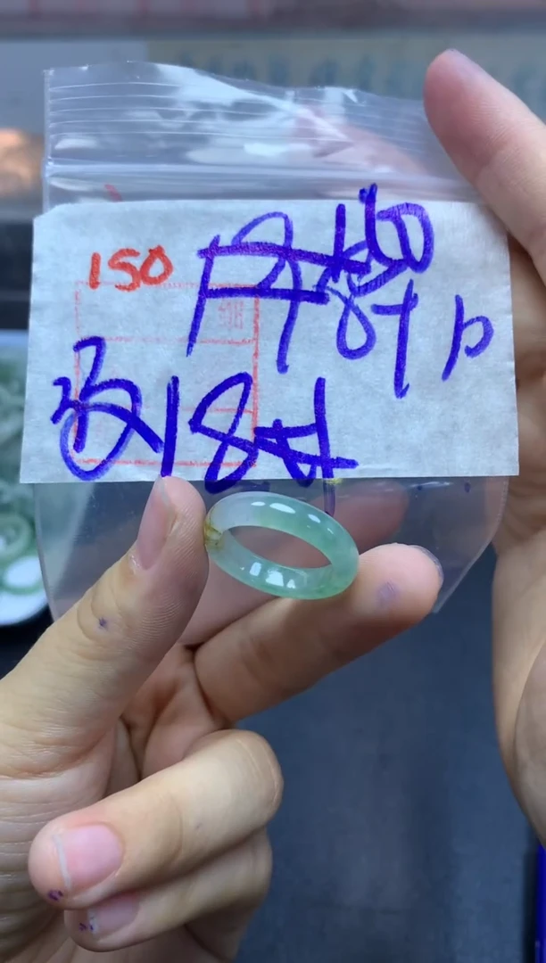定制翡翠未镶嵌戒圈18#160毛货需精细抛光