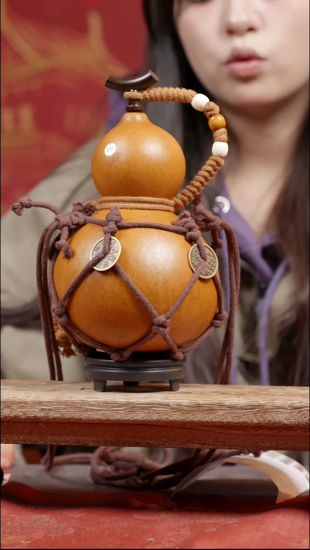 473号大漆真葫芦装热水装酒1