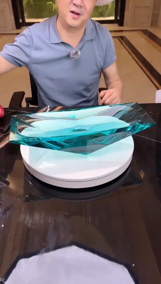 茶宠AJ1111066冰湖（冰蓝色）艺术果盘