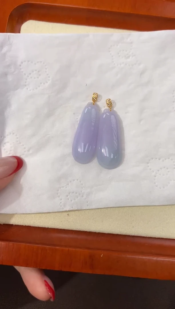 【闪购商品】翡翠颈饰18K金镶嵌天然缅甸a货翡翠多样性发其一