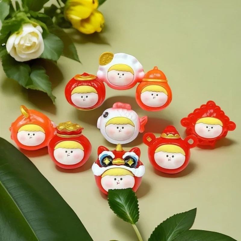 【直播拆】新年款实色莉莉丝DIY桌面摆件可爱