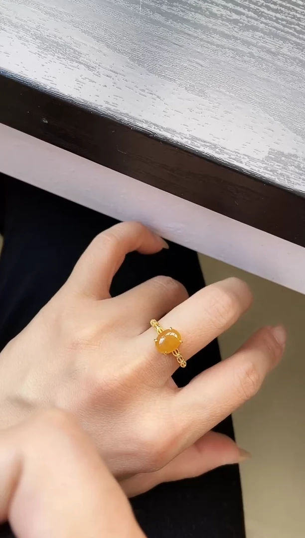 银S925镶嵌戒指翡翠11