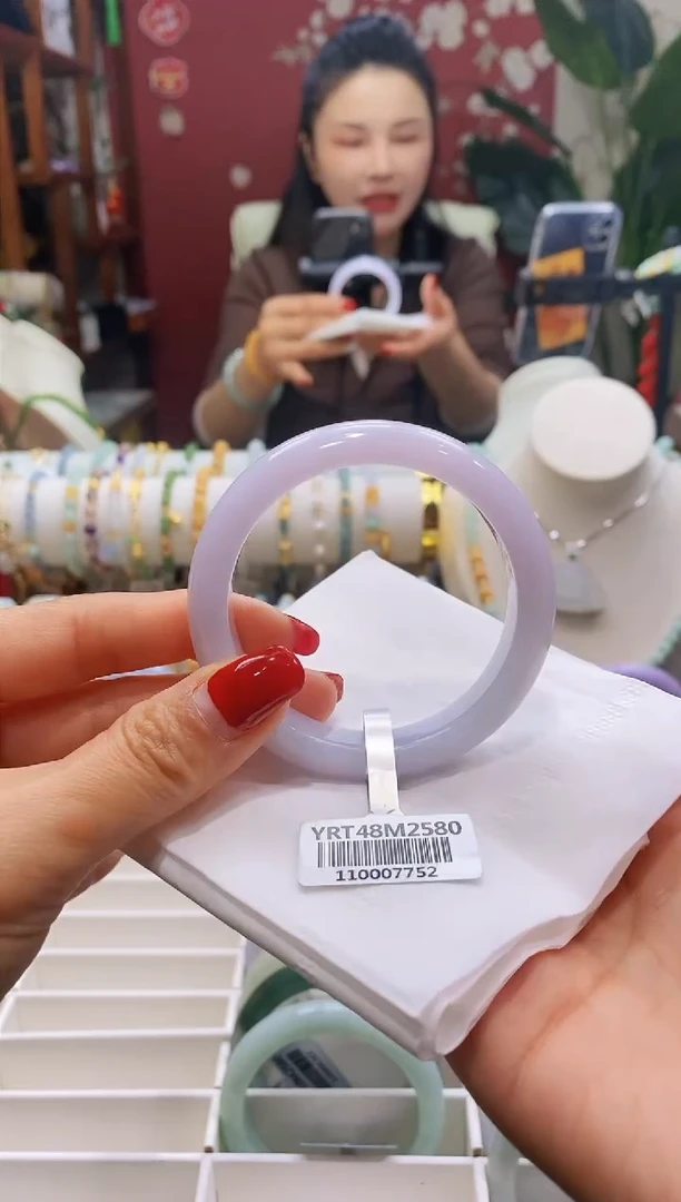 【闪购商品】翡翠手镯未镶嵌65圈口5254/12.1*8.0