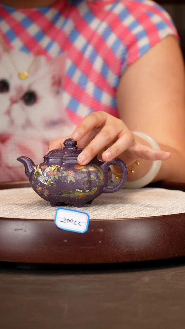 【丁雪英】霁棠砂筋纹传炉   200CC