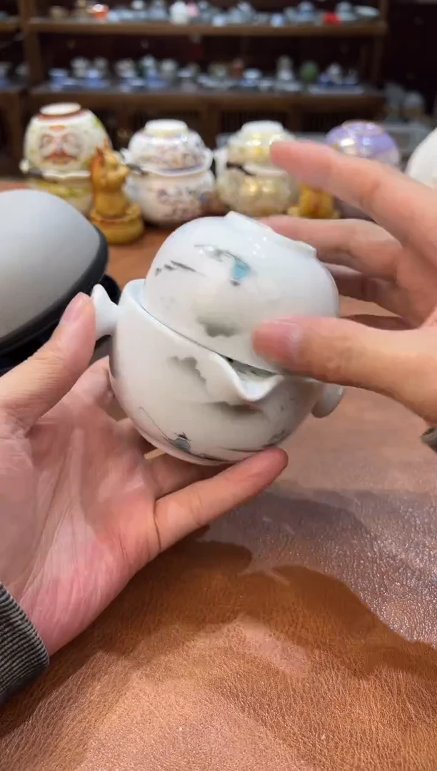 真的很便宜会开片的旅行茶具