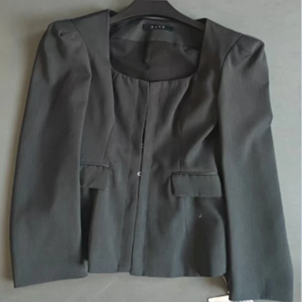 莲的百万 西装外套长袖时尚休闲黑色简约艺术女士修身设计师