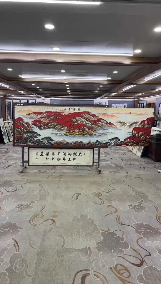 绘画绘画Y-刘雪红-小丈二-山水画