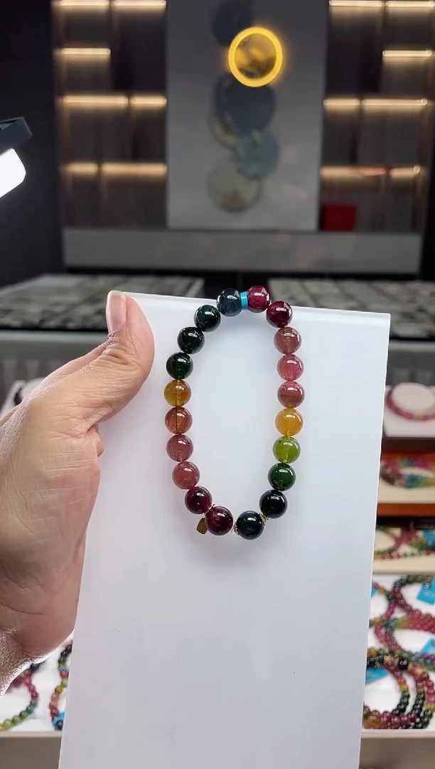 单圈手串未镶嵌碧玺（多样性发一条）Q