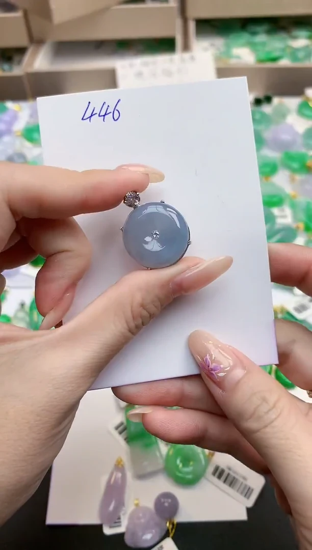 颈饰未镶嵌翡翠天然缅甸A货翡翠