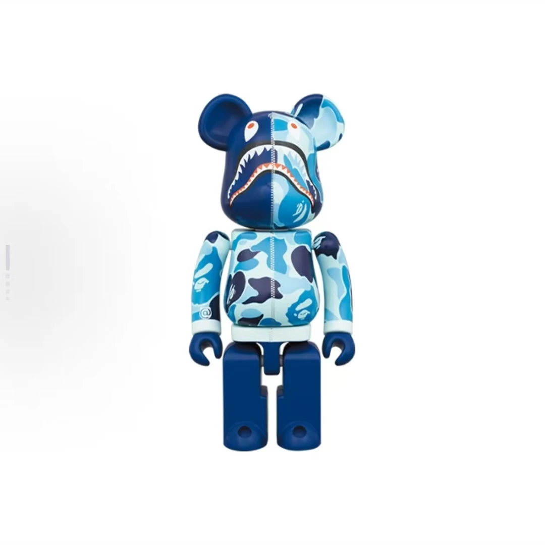 【山】bearbrick 积木熊 bape 蓝色 200% 超合金 潮流玩具