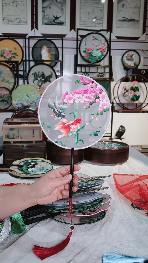 【闪购商品】织绣纯手工苏绣团扇