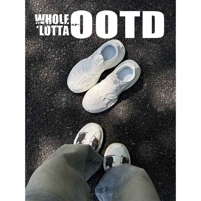 NewRockStarChoppa美式穿搭潮流恶搞老爹鞋男 休闲百搭运动鞋