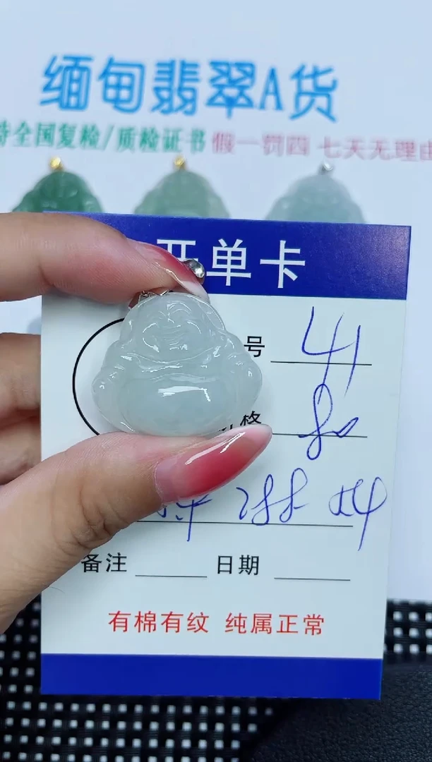 翡翠未镶嵌吊坠(赠链)41