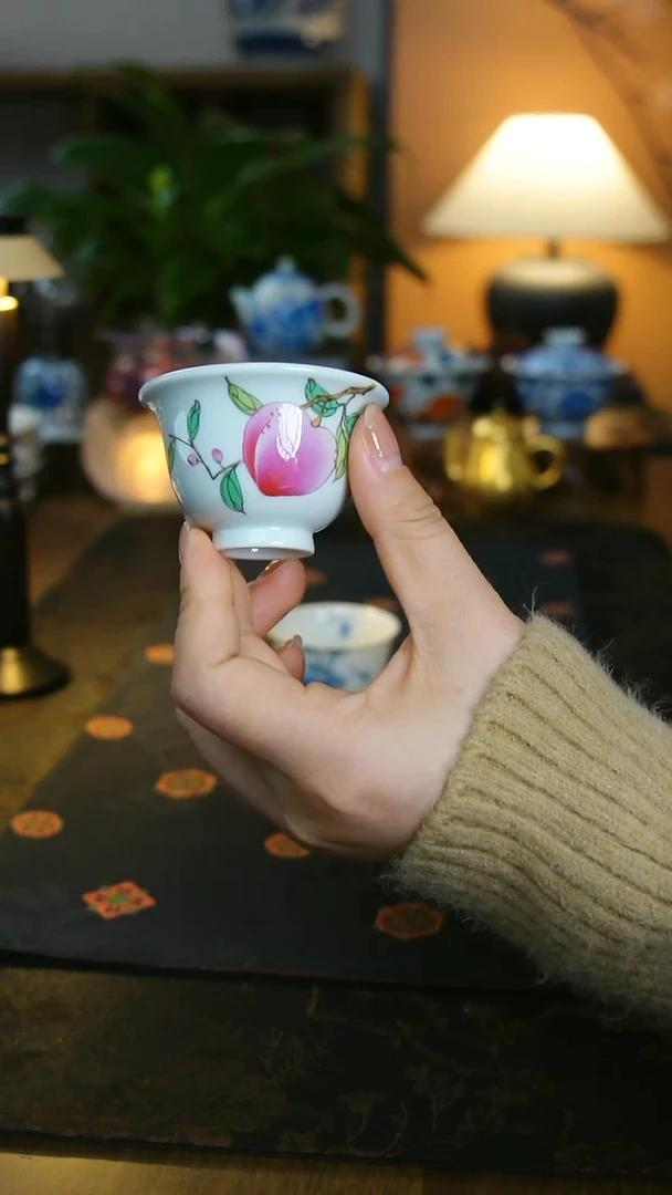 一桃压手杯