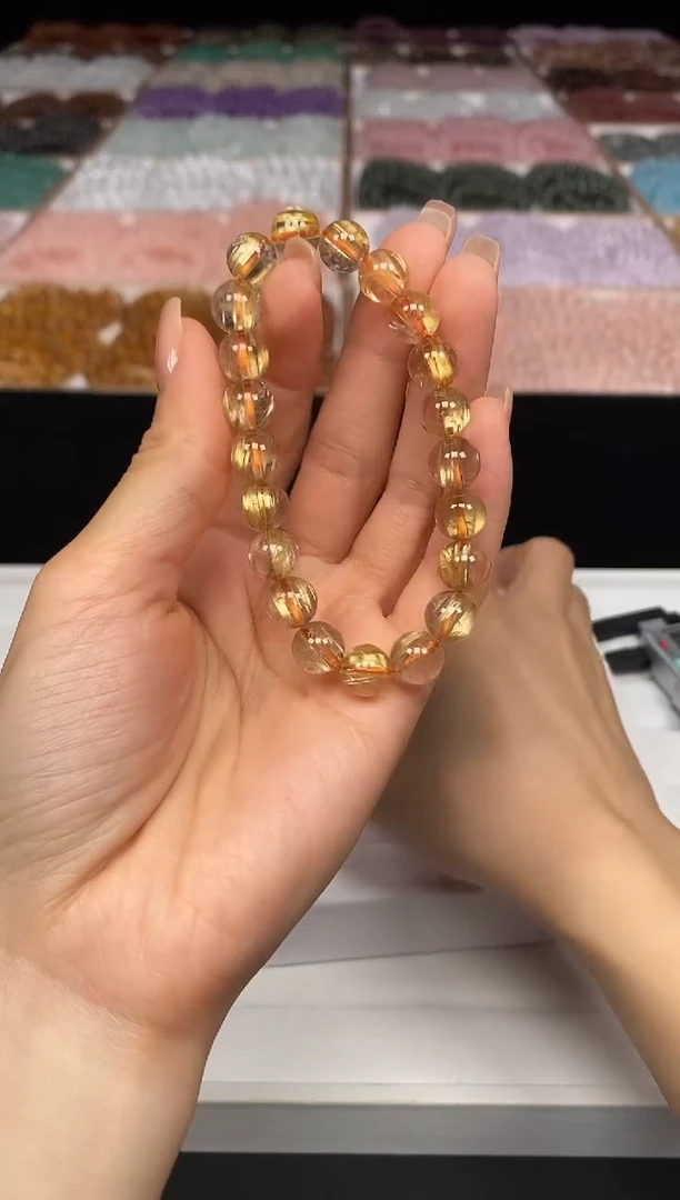 水晶手链未镶嵌多样性发其一；编号B499