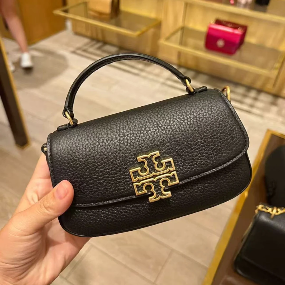 全新未使用 TORY BURCH/汤丽柏琦 Britten小号手提翻盖包