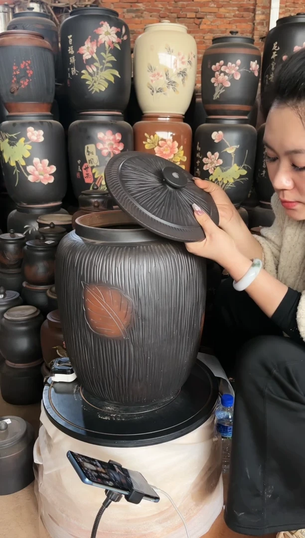 【闪购商品】壶完品 水缸 20升 树皮