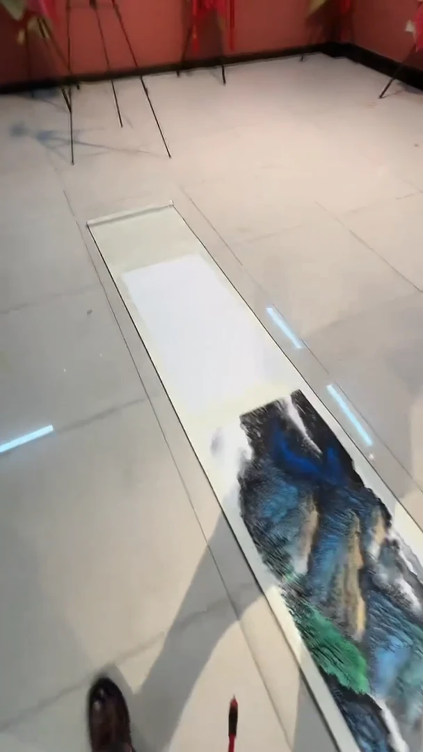 国画郭老师现场作品