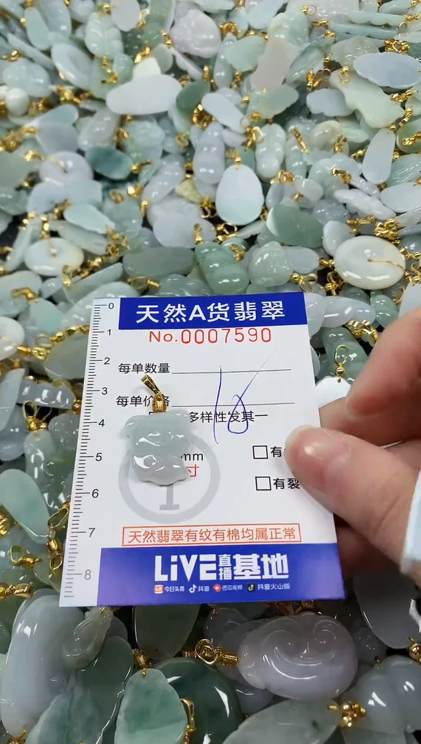 颈饰未镶嵌翡翠纯天然a货翡翠