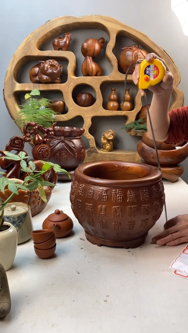 香樟木A20百福缸/尺寸24*24*18