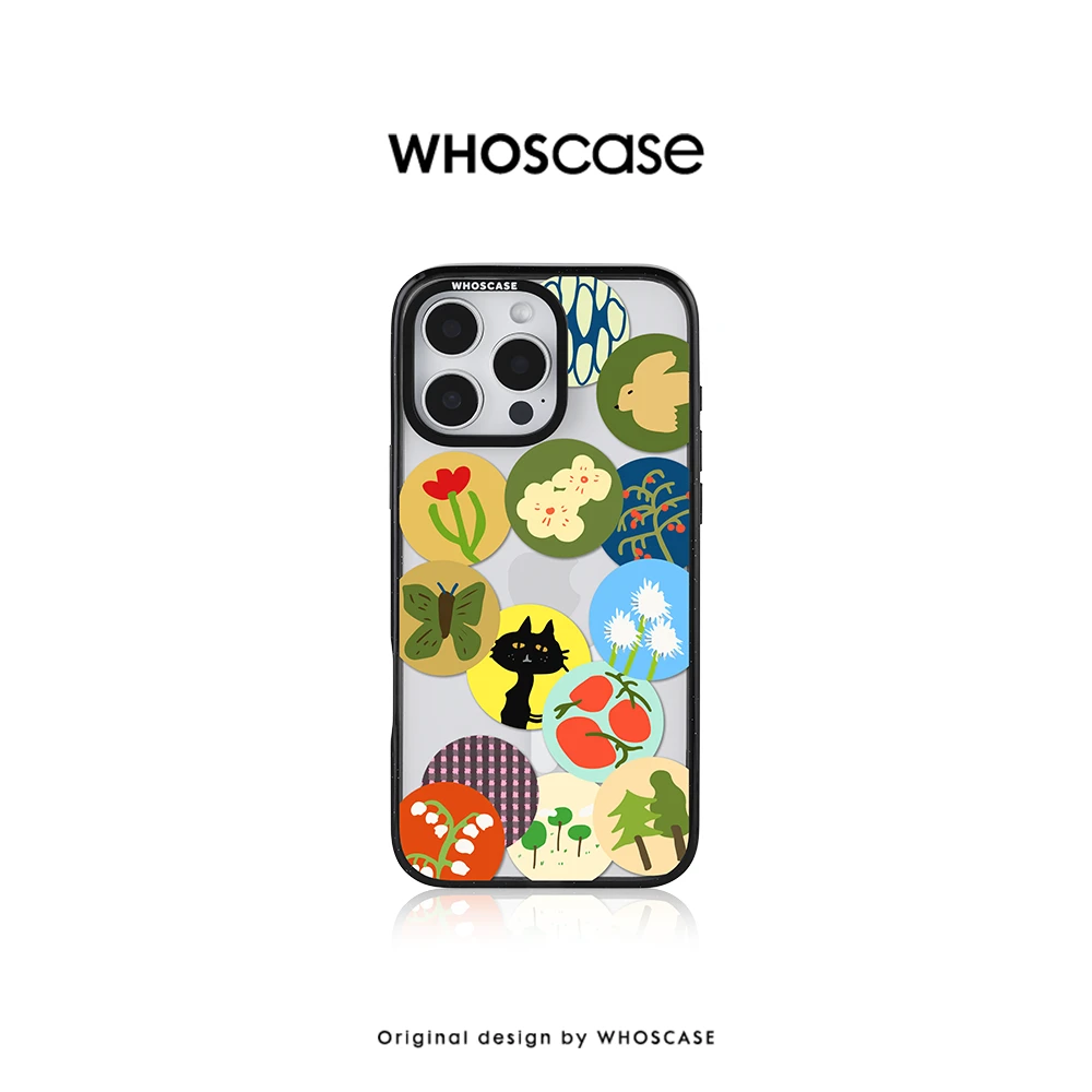 WHOSCASE杂物记防摔可定制磁吸手机壳适用iphone14/15/16Pro/Max