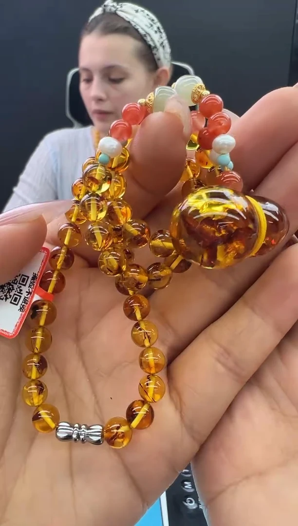 【闪购商品】琥珀颈饰未镶嵌312秒拍号