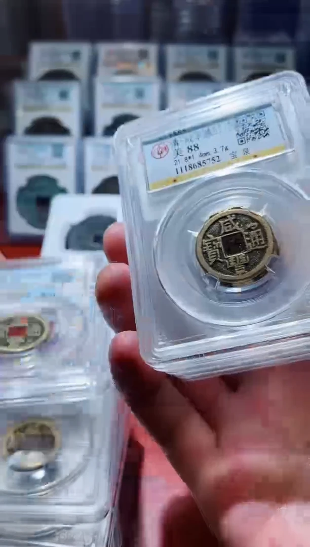 【闪购商品】铜A147公博咸丰通宝88分中央局