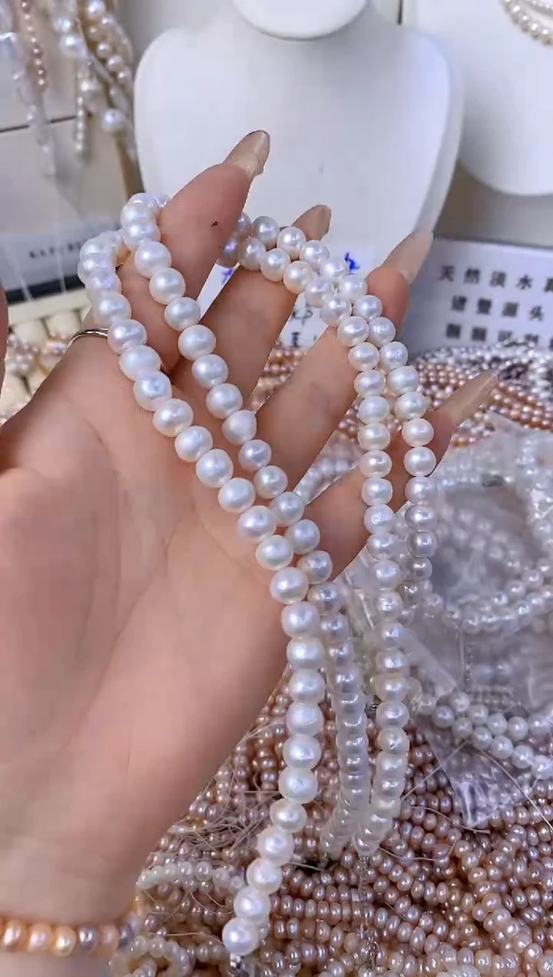 淡水珍珠未镶嵌颈饰T25