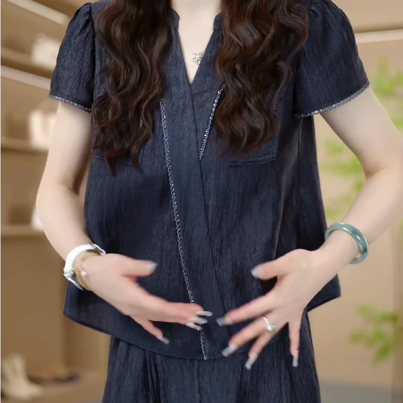 2025夏季新款时尚气质显瘦修身收腰法式两件套装