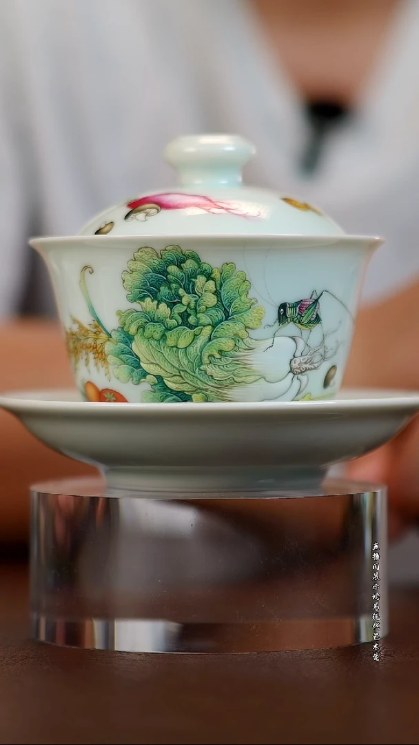 摆件景德镇陶东方现代艺术高端茶器花瓶摆件