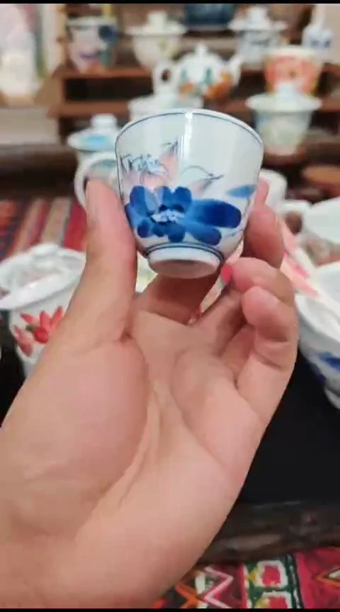瓷片陶瓷高端国画手工釉下陶瓷浮力价