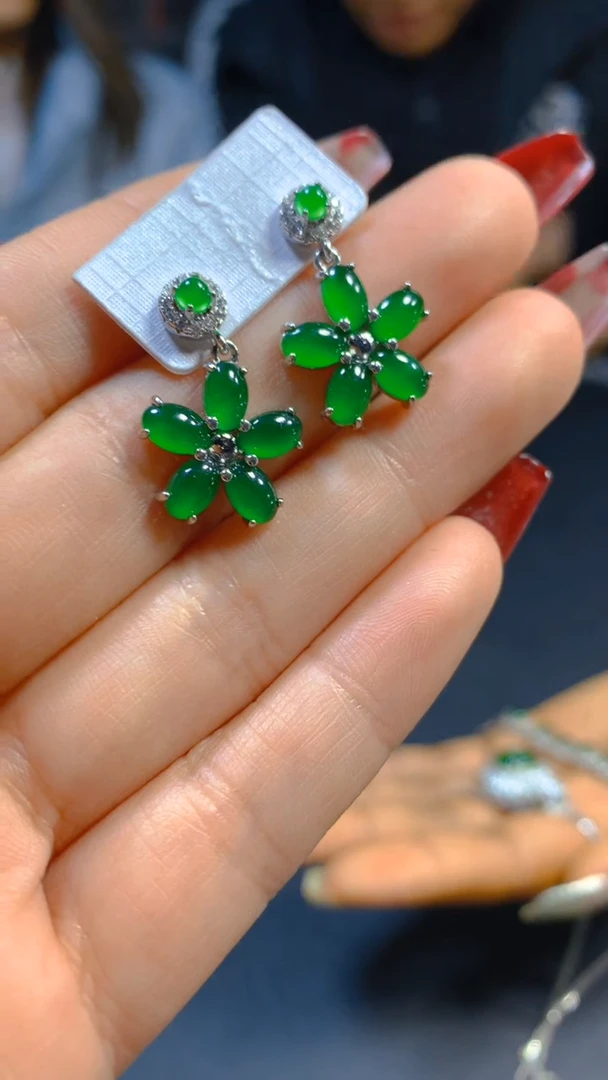 【闪购商品】翡翠耳饰未镶嵌0531704027多样性发一