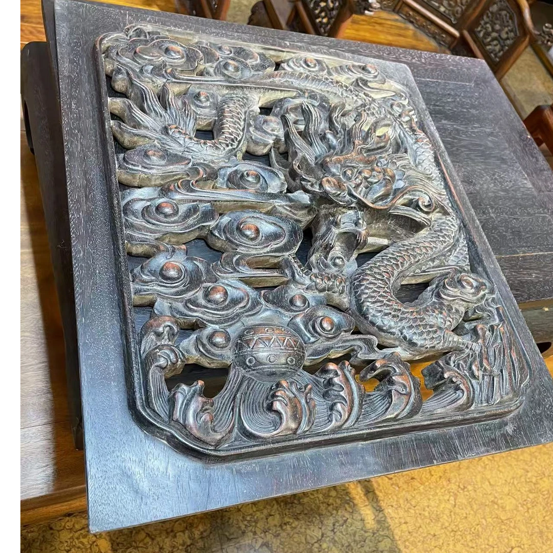非洲紫檀  龙板 工艺品