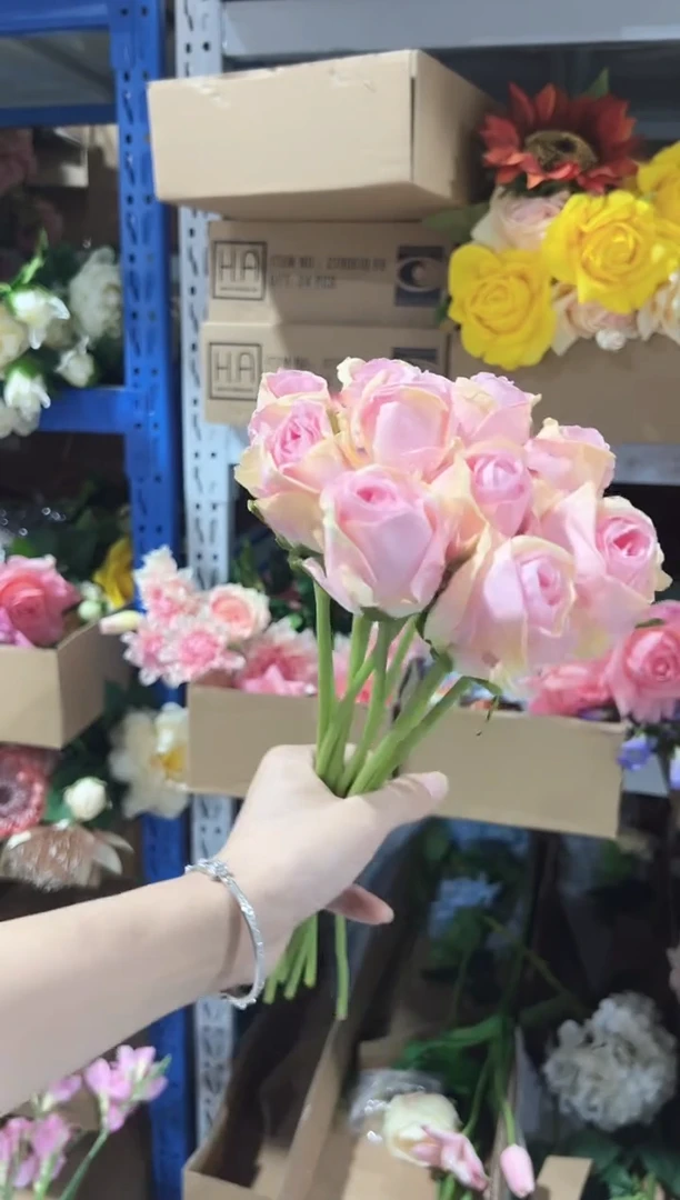 10枝粉色焦边泡泡