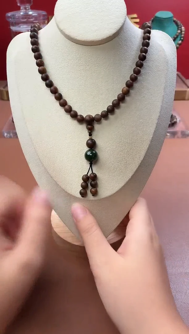 沉香手串沉水窖藏回流白棋06*108设计款