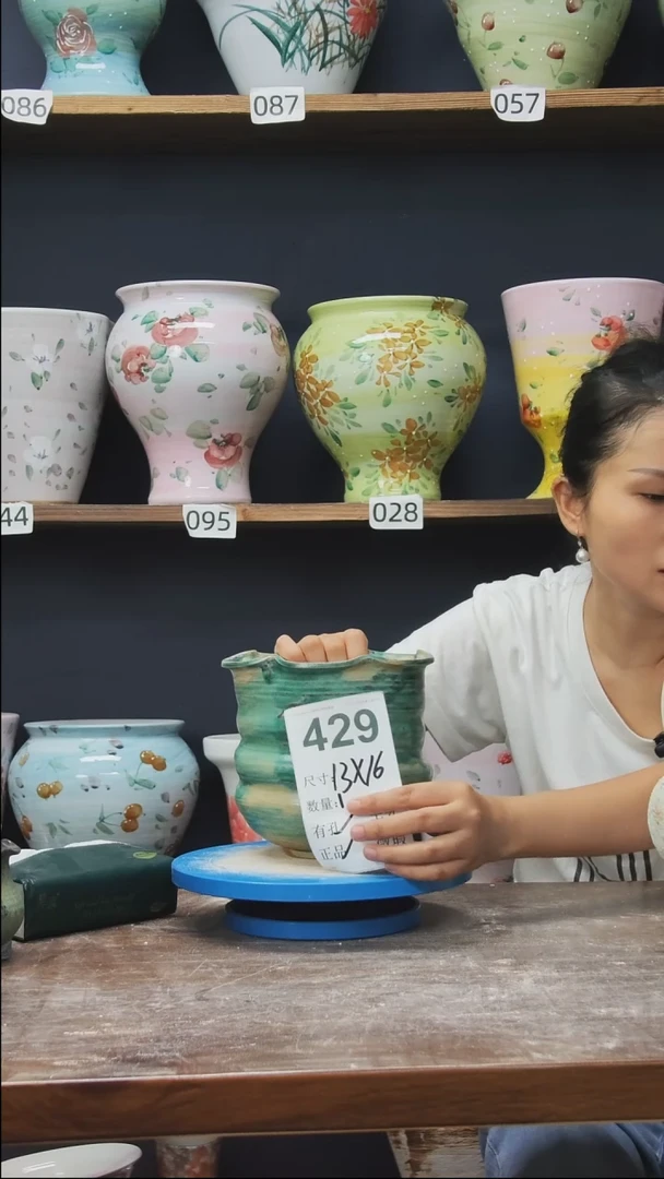 摆件景德镇花盆默认微瑕429