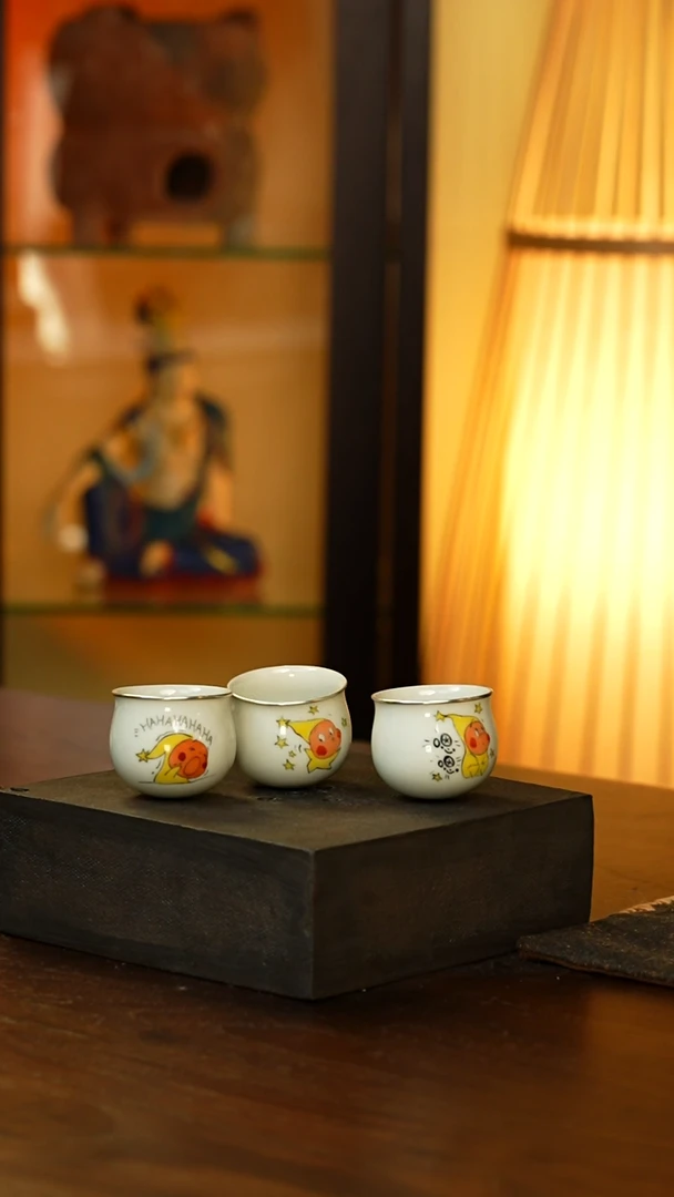 包银星星人转转杯3只款