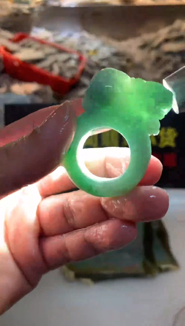 裸石翡翠0朗0翡翠珠宝736