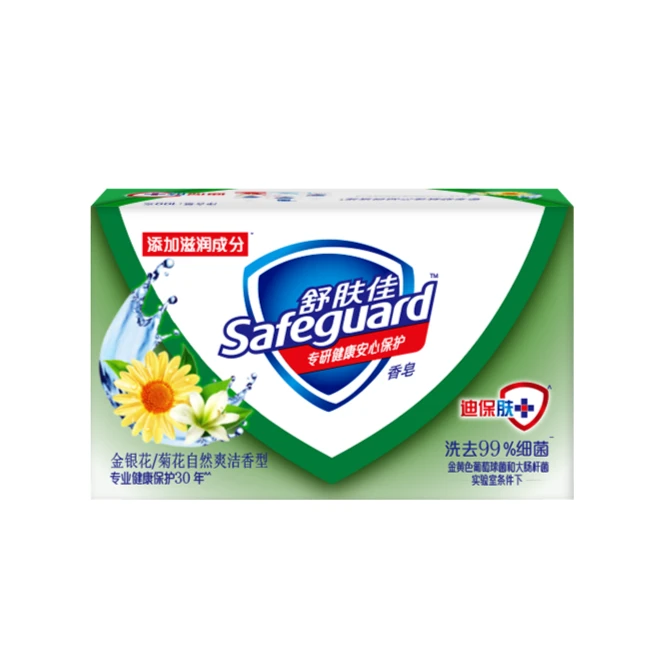 舒肤佳金银花/菊花自然爽洁香型香皂花色 120g