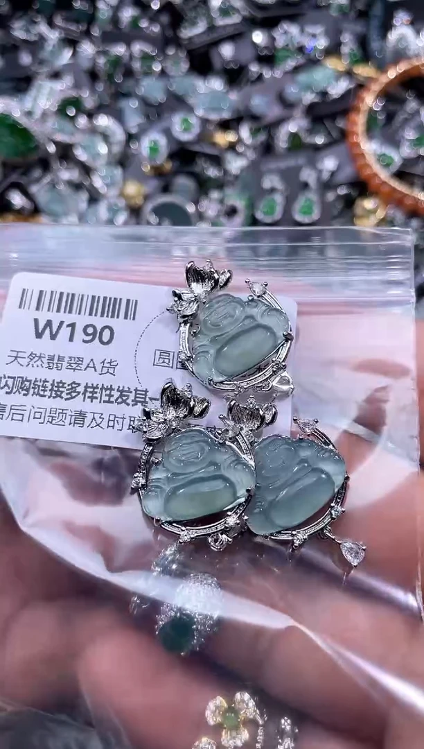 【闪购商品】翡翠颈饰未镶嵌W190多样性发其一