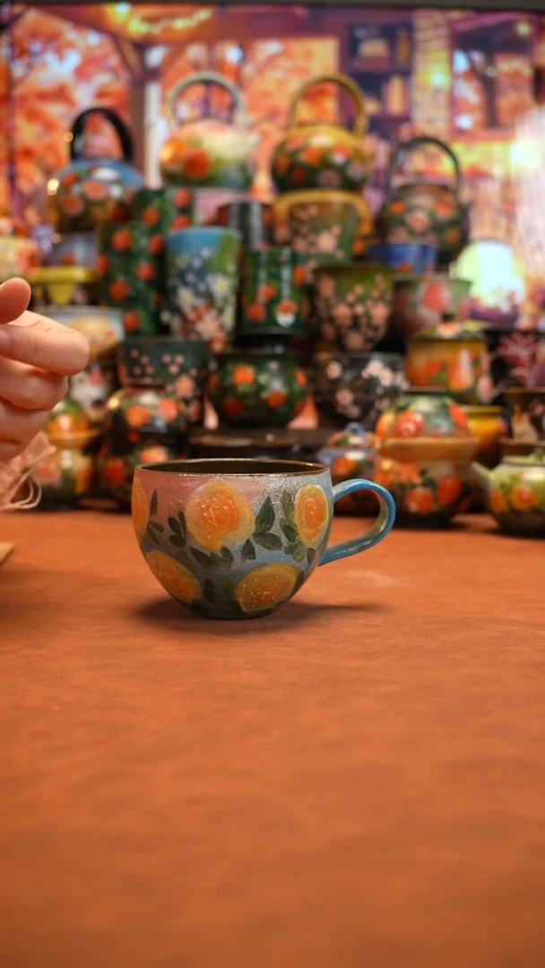 油画   釉下彩   杯子