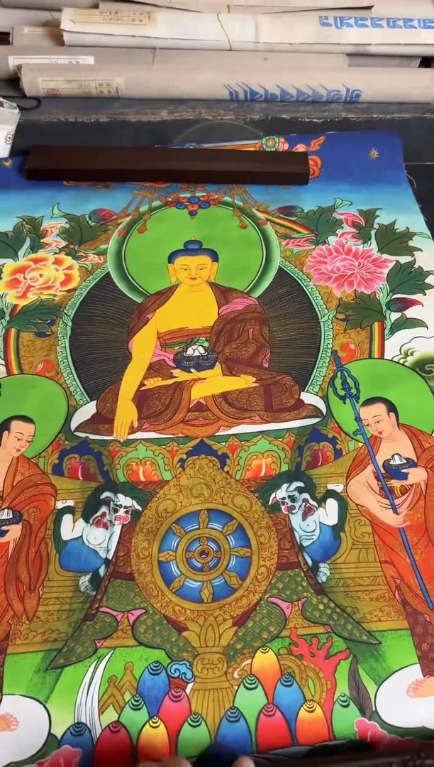 卷轴画手绘唐卡127