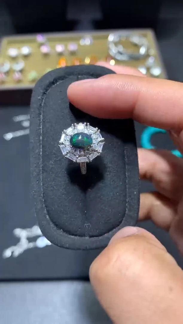 未镶嵌欧泊戒指G51