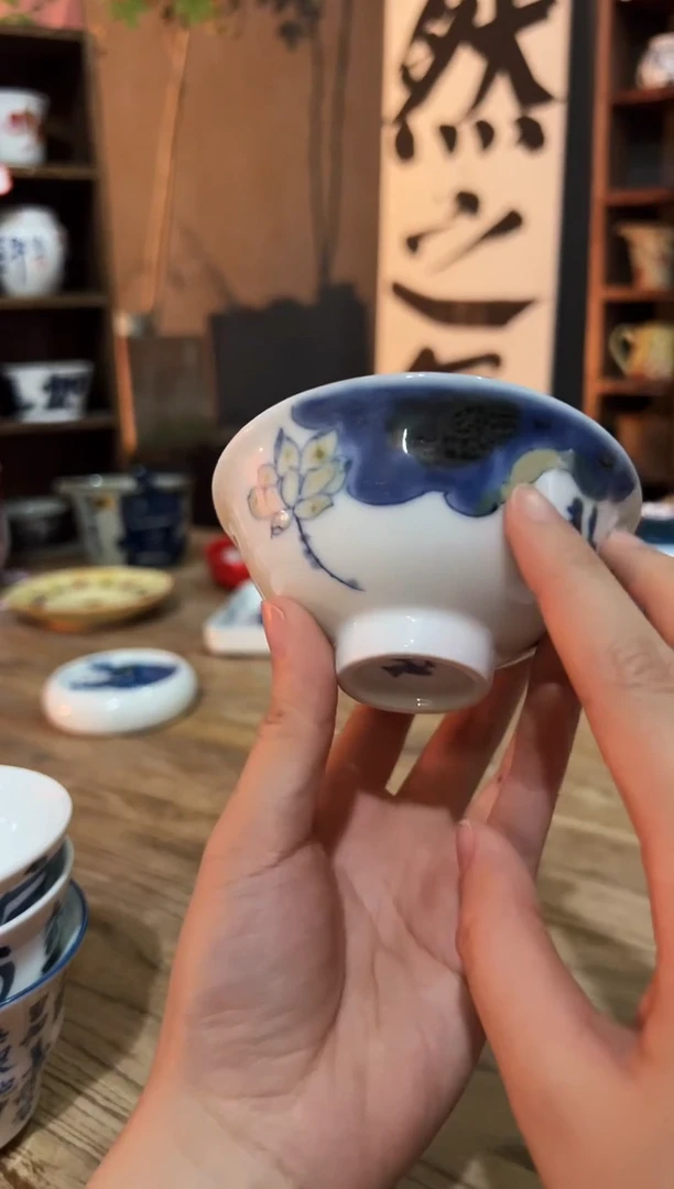 观云听雨原创手绘茶具