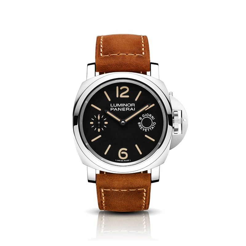 99新 Panerai/沛纳海 庐米诺Pam00590手动机械男表44mm全套 20年
