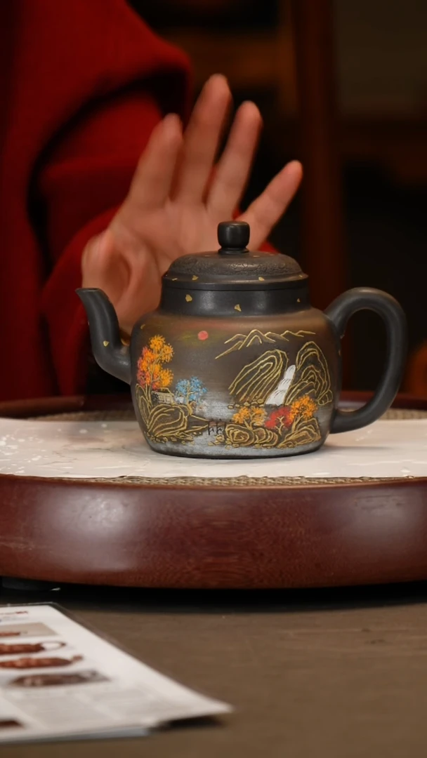 【闪购商品】紫砂茶壶【惠海勤】云雾沉香泥宫灯  480CC