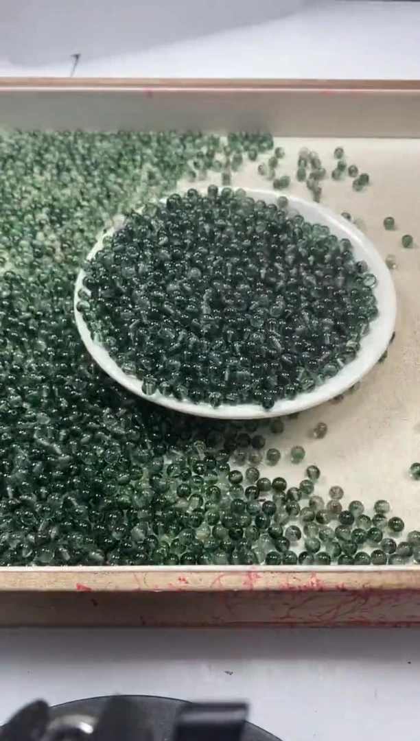 【闪购商品】水晶颈饰未镶嵌w140绿幽灵烤色4mm*40颗