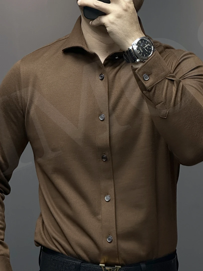 夏季Fimos男士温莎领长袖衬衫舒适亲肤百搭商务休闲 ET21