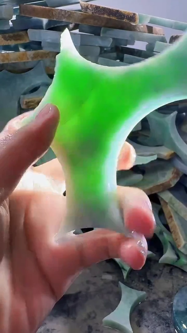 裸石翡翠缅甸翡翠A货文6207