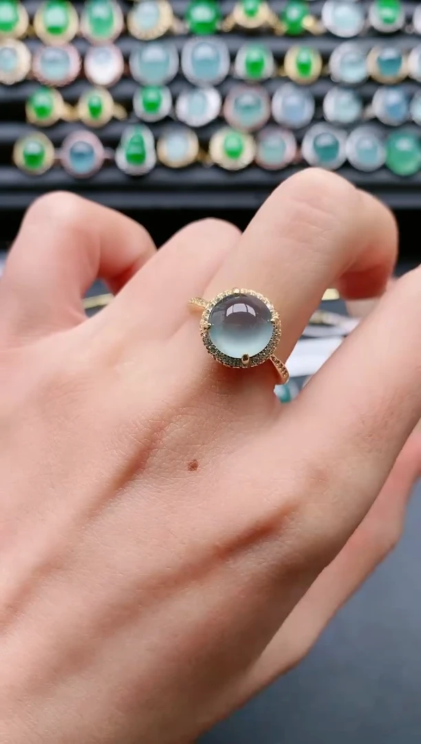 【闪购商品】翡翠戒指银S925镶嵌1111111